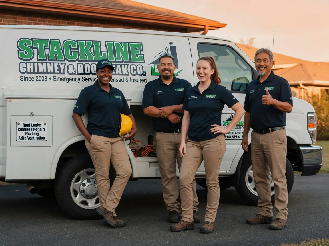Chimney flashing repair company in Cache, OK
